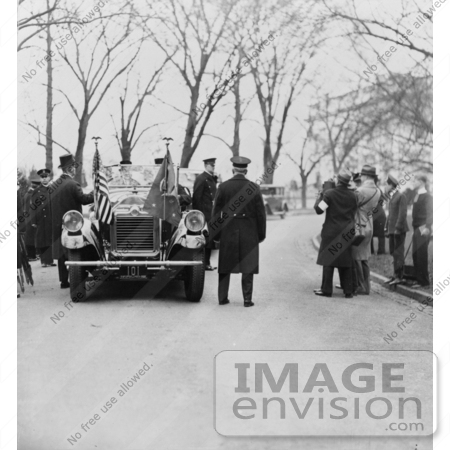 #2317 President Coolidge and Mr. Hoover Leaving the White House by JVPD
