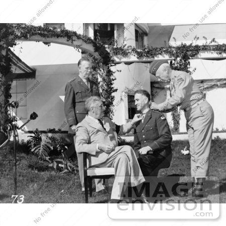 #2415 President Roosevelt With Major General George S. Patton, Jr by JVPD