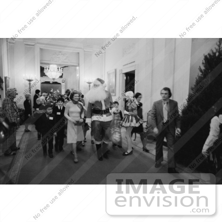 #2610 First Lady Betty Ford, Santa Claus and Children by JVPD