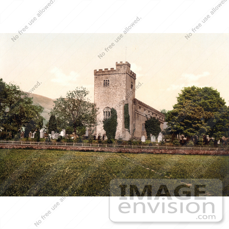 #26845 Stock Photography of the Graveyard and Crosthwaite St Kentigern’s Church in Keswick Derwentwater Lake District Allerdale Cumbria England UK by JVPD