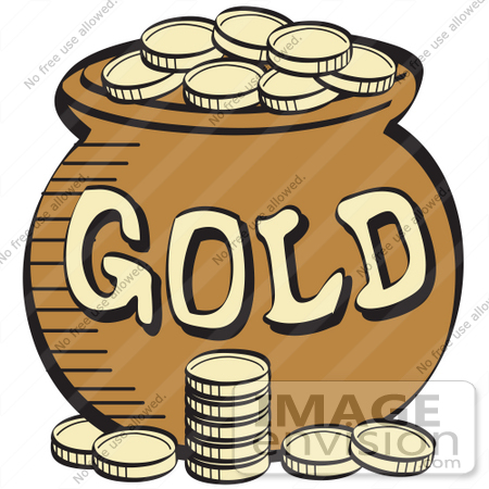 Royalty-free Cartoon Clip Art of a Stack Of Gold Coins Near A Pot Of  Leprechaun's Gold | #29405 by Andy Nortnik | Royalty-Free Stock Cliparts