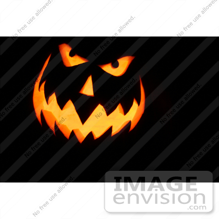 #30 Picture of Scary Halloween Pumpkin Face by Kenny Adams