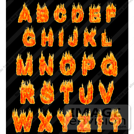 Burning Alphabet | #31689 by Oleksiy Maksymenko | Royalty-Free Stock ...
