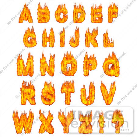 Burning Alphabet | #31738 by Oleksiy Maksymenko | Royalty-Free Stock ...