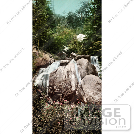 #40719 Stock Photo of Waterfalls of Naiads Bath, Colorado Springs, Colorado by JVPD