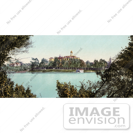 #40823 Stock Photo of a Building On The Banks Of Lake Merritt, Oakland, California by JVPD