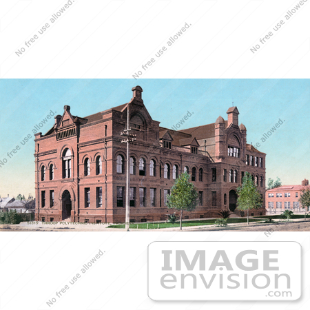 #40831 Stock Photo of The Throop Polytechnic Institute Building, Now Known As Caltech And Also Previosly Called Throop University, Throop College Of Technology, Pasadena, California by JVPD