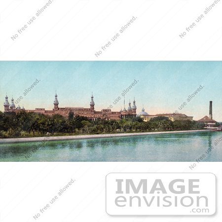 #40866 Stock Photo Of The Tampa Bay Hotel, Now The Henry B. Plant Museum, On The Hillsborough River In Tampa Bay, Florida by JVPD