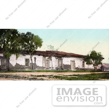 #40876 Stock Photo Of The Old Adobe House Falling Apart, Ramona’s Marriage Place, San Diego, California by JVPD