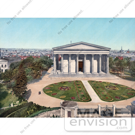 #40940 Stock Photo Of The Gardens And Main Building At Girard College In Philadelphia, Pennsylvania by JVPD