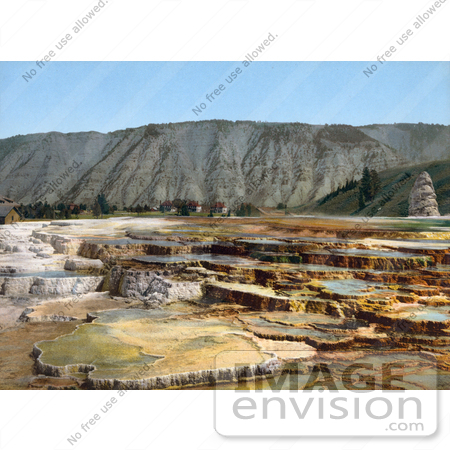 #41093 Stock Photo Of Hymen Terrace, Mammoth Hot Springs At Yellowstone National Park, Wyoming by JVPD