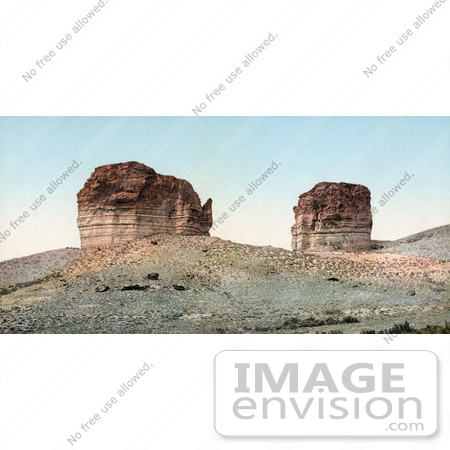 #41099 Stock Photo Of The Giant Club And Kettle Rock Formations In Green River, Utah by JVPD