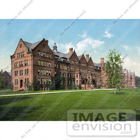 #41110 Stock Photo Of The Dormitories At Vassar College When It Was A Women’s School, Poughkeepsie, New York by JVPD