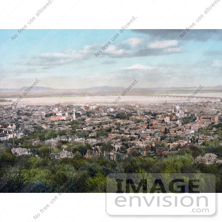 #41141 Stock Photo Of A Cityscape Of Montreal, As Seen From Mount Royal, Quebec, Canada by JVPD