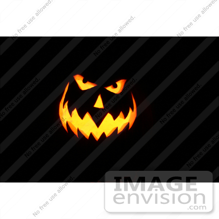 #42 Picture of a Scary Halloween Pumpkin Face by Kenny Adams