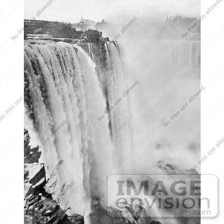 #48811 Royalty-Free Stock Photo Of Rushing Waters Of Horseshoe Falls At Niagara Falls by JVPD