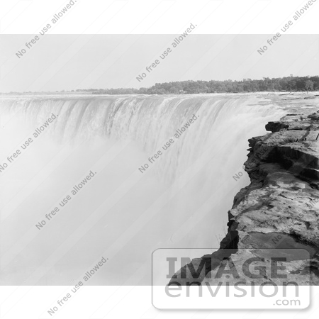 #48817 Royalty-Free Stock Photo Of A View From On Top Of Horseshoe Falls, Niagara Falls by JVPD