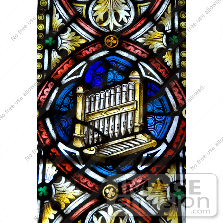 #53806 Royalty-Free Stock Photo of a Stained Glass Window by Maria Bell