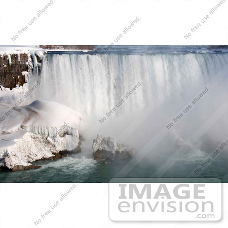 #53899 Royalty-Free Stock Photo of Niagara Falls in Winter, Canadian Side by Maria Bell