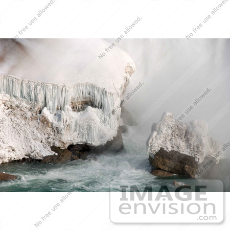 #53902 Royalty-Free Stock Photo of Niagara Falls in Winter, Canadian Side by Maria Bell