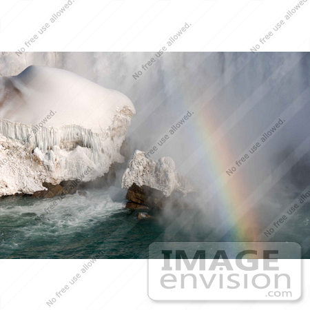 #53903 Royalty-Free Stock Photo of Niagara Falls in Winter, Canadian Side by Maria Bell