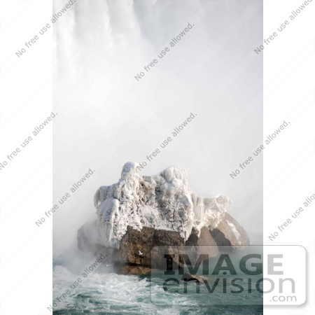 #53910 Royalty-Free Stock Photo of Niagara Falls in Winter, Canadian Side by Maria Bell