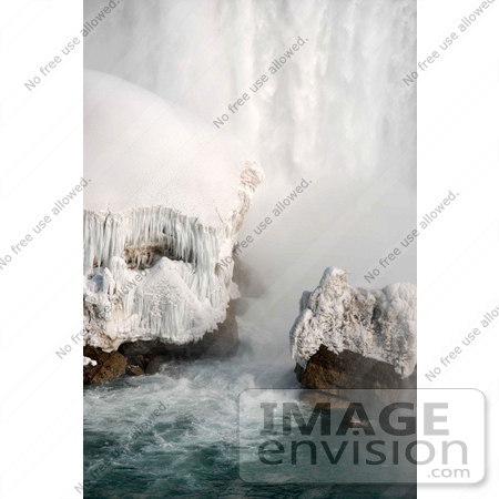 #53911 Royalty-Free Stock Photo of Niagara Falls in Winter, Canadian Side by Maria Bell