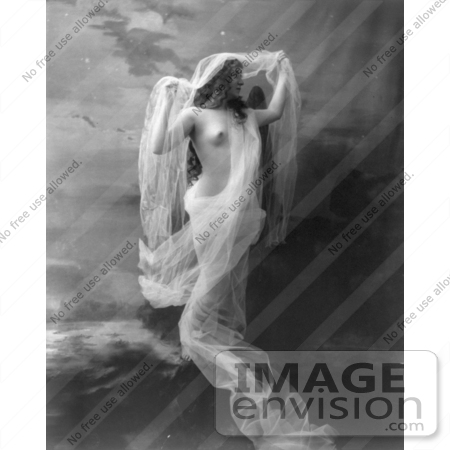 #5851 Nude Draped in Sheer Cloth by JVPD