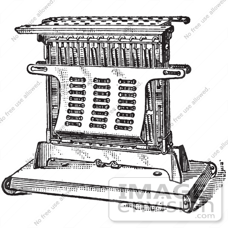 #61342 Retro Clipart Of A Vintage Antique Electric Toaster In Black And White - Royalty Free Vector Illustration by JVPD