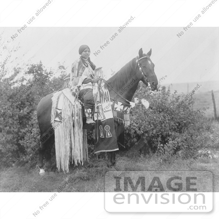 #6212 Cayuse Woman on Horse by JVPD