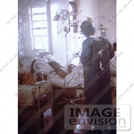#6292 Picture of a Doctor Caring for a Johannesburg, South African Marburg Virus Patient by KAPD
