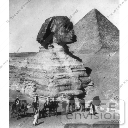#6529 Partially Excavated Great Sphinx and Pyramids by JVPD