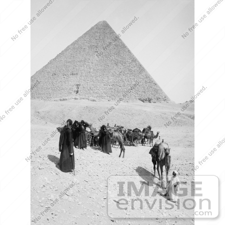 #6541 Caravan of Bedouins by the Egyptian Pyramids by JVPD