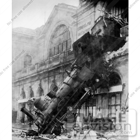 #6759 1895 Montparnasse Station Train Wreck by JVPD