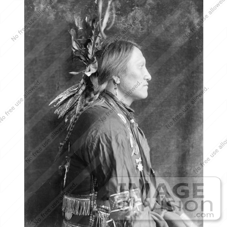 #7167 Stock Image: Charging Thunder, Sioux Indian Man by JVPD
