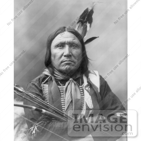Stock Image: Sioux Native American Man, Bear Foot | #7195 by JVPD ...