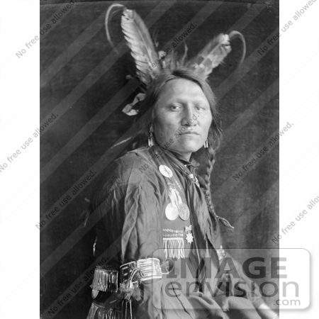 Stock Image: Sioux Native America Man by the Name of Charging Th ...
