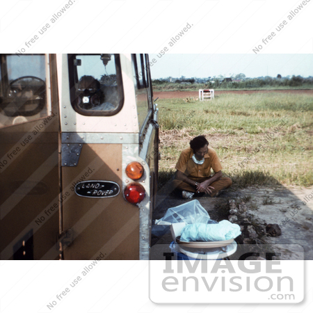 #7725 Picture of Patient with Ebola-like Symptoms Laying in the Back of a Land Rover by KAPD