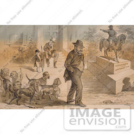 #8128 Picture of Ulysses S Grant Cartoon by JVPD