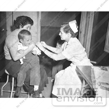 #8386 Picture of Child Receiving a Smallpox Vaccine - 1960’s by KAPD