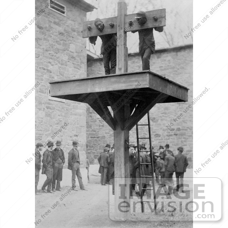 #8434 Picture of Men in a Pillory by JVPD