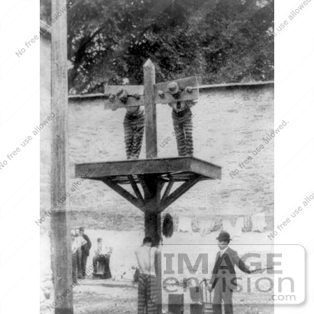 #8435 Picture of a Whipping Post and Pillory by JVPD