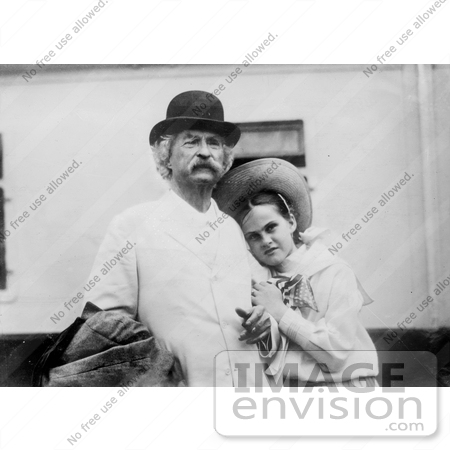 #8440 Picture of Dorothy Quick With Mark Twain by JVPD