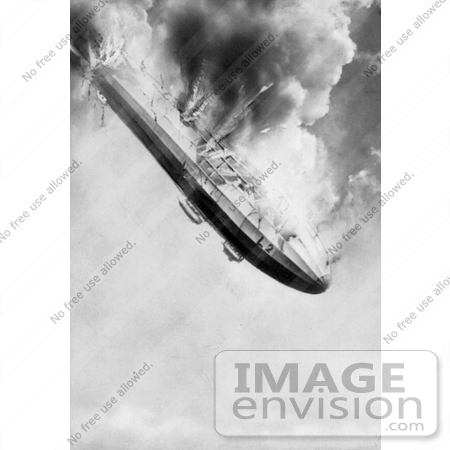 #8539 Picture of an Airship Falling From the Sky by JVPD