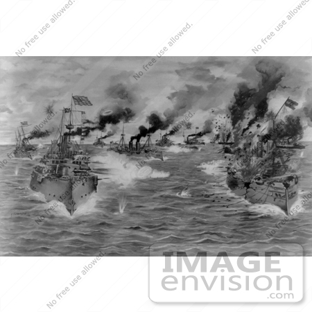 #9157 Picture of The 1898 Battle of Manila Bay by JVPD