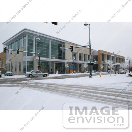 #951 Picture of the Snow at the Jackson County Library in Medford, Oregon by Kenny Adams