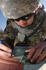#10590 Picture of a Soldier Using a Map and Compass by JVPD