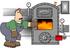 #13340 Man Checking A Boiler Clipart by DJArt