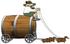 #16069 Dachshund Dogs Pulling a Coachman and Wooden Barrel Keg Wagon for Oktoberfest Clipart by DJArt