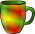 #17261 Colorful Coffee Mug Clipart by DJArt